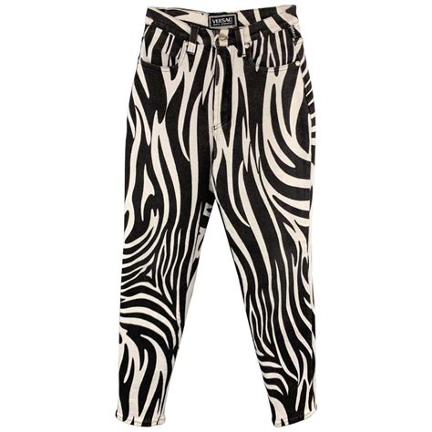 versace zebra jeans